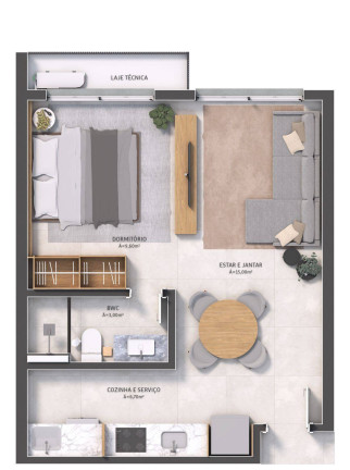 Imagem Apartamento com 1 Quarto à Venda, 40 m² em Saco Dos Limões - Florianópolis