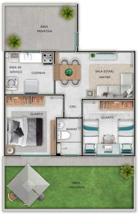 Imagem Imóvel com 2 Quartos à Venda, 40 m² em Jardim Alvorada - Nova Iguaçu