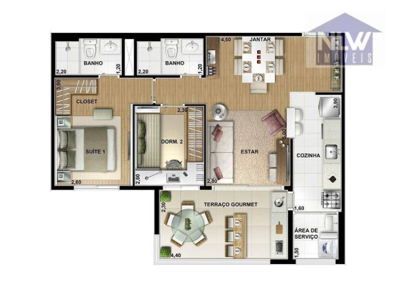 Imagem Apartamento com 3 Quartos à Venda, 96 m² em Vila Andrade - São Paulo Imagem Apartamento com 3 Quartos à Venda, 96 m² em Vila Andrade - São Paulo
