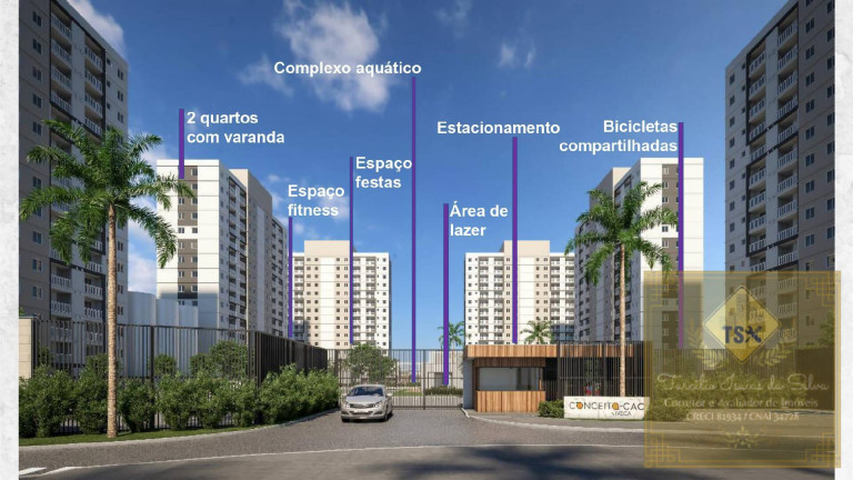 Imagem Apartamento com 2 Quartos à Venda, 47 m² em Da Luz - Nova Iguaçu