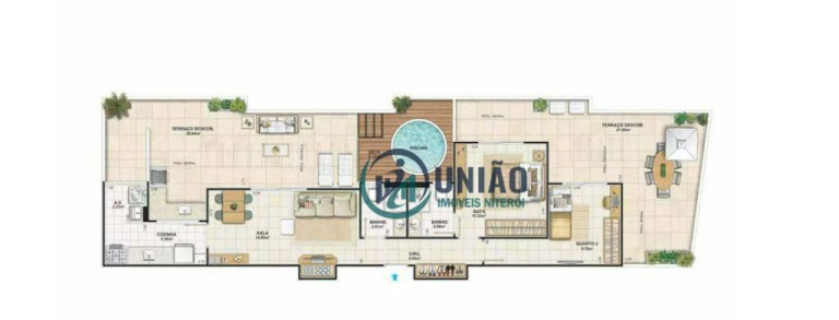 Foto do imóvel Cobertura com 2 Quartos à Venda, 134 m² em Santa Rosa - Niterói