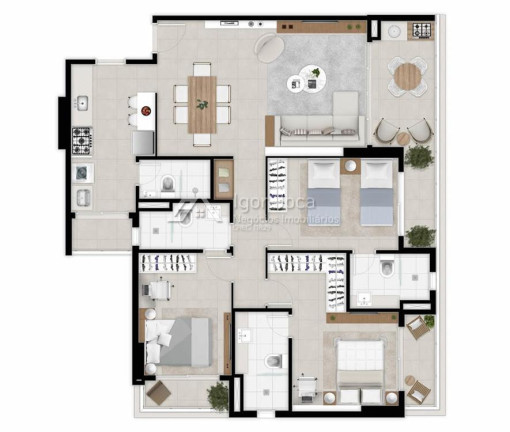 Imagem Apartamento com 3 Quartos à Venda, 107 m² em Cocó - Fortaleza