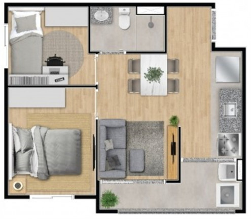Imagem Imóvel com 2 Quartos à Venda, 36 m² em Vila Ré - São Paulo