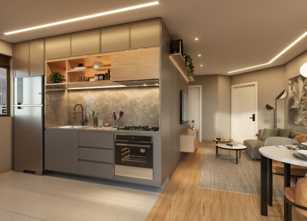 Imagem Apartamento com 1 Quarto à Venda, 19 m² em Centro - Curitiba