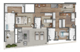 Apartamento com 3 Quartos à Venda, 158 m² em Brooklin - São Paulo