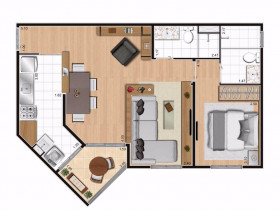 Apartamento com 2 Quartos à Venda, 55 m² em Brás - São Paulo