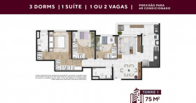 Apartamento com 3 Quartos à Venda, 71 m² em Jardim Do Lago - Jundiaí