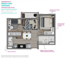 Apartamento com 2 Quartos à Venda, 34 m² em Lapa - São Paulo