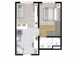 Apartamento com 1 Quarto à Venda, 26 m² em Chácara Santo Antônio (zona Sul) - São Paulo