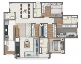Apartamento com 3 Quartos à Venda, 110 m² em Panamby - São Paulo