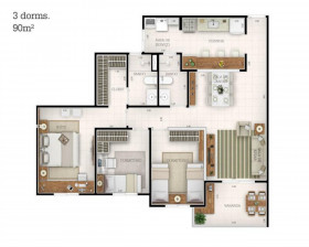 Imóvel com 2 Quartos à Venda, 78 m² em Vila Rica - Jundiaí