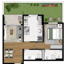 Apartamento com 2 Quartos à Venda, 54 m² em Ipiranga - São Paulo