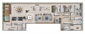 Apartamento com 3 Quartos à Venda, 175 m² em Moema Pássaros - São Paulo