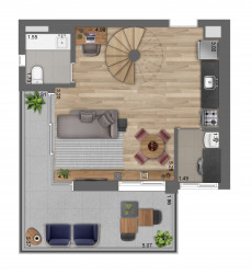 Apartamento com 2 Quartos à Venda, 52 m² em Pinheiros - São Paulo