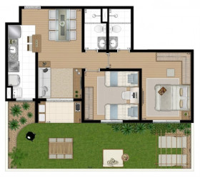 Apartamento com 2 Quartos à Venda, 55 m² em Vila Conceição - Diadema