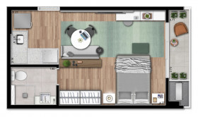 Apartamento com 2 Quartos à Venda, 54 m² em Vila Clementino - São Paulo