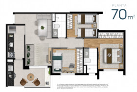 Apartamento com 2 Quartos à Venda, 60 m² em Ferreira - São Paulo