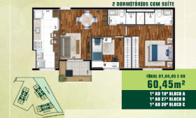 Apartamento com 2 Quartos à Venda, 60 m² em Jardim Tupanci - Barueri