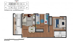 Apartamento com 1 Quarto à Venda, 42 m² em Jardim Leme - São Paulo