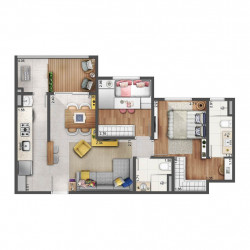 Apartamento com 2 Quartos à Venda, 83 m² em Jardim Tereza Cristina - Jundiaí