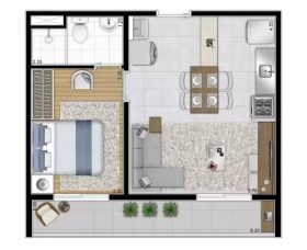 Apartamento com 1 Quarto à Venda, 27 m² em Vila Romana - São Paulo