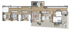 Apartamento com 3 Quartos à Venda, 158 m² em Brooklin - São Paulo