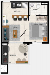 Apartamento com 2 Quartos à Venda, 56 m² em Picanco - Guarulhos
