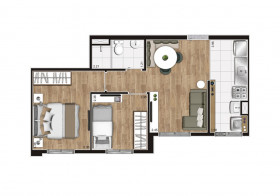 Apartamento com 2 Quartos à Venda, 41 m² em Vila Nova Cachoeirinha - São Paulo