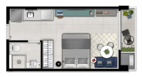 Apartamento com 2 Quartos à Venda, 54 m² em Vila Clementino - São Paulo