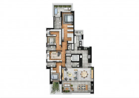 Apartamento com 4 Quartos à Venda, 245 m² em Jardim Anália Franco - São Paulo