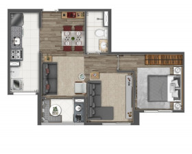 Apartamento com 2 Quartos à Venda, 48 m² em Morumbi - São Paulo