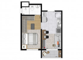 Apartamento com 1 Quarto à Venda, 26 m² em Chácara Santo Antônio (zona Sul) - São Paulo