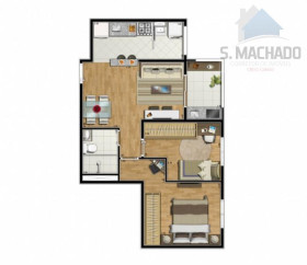 Apartamento com 2 Quartos à Venda, 50 m² em Vila Curuça - Santo André