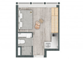 Studio com 1 Quarto à Venda, 52 m² em Consolação - São Paulo