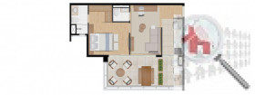 Apartamento com 1 Quarto à Venda, 52 m² em Vila Olimpia - São Paulo