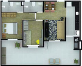 Apartamento com 2 Quartos à Venda, 52 m² em Chácara Bela Vista - Sumaré