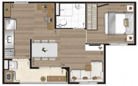 Apartamento com 2 Quartos à Venda, 41 m² em Vila Pirituba - São Paulo