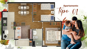 Imóvel com 2 Quartos à Venda, 46 m² em Jardim Dos Ipês - Nova Odessa