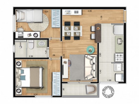 Apartamento com 2 Quartos à Venda, 102 m² em Parque Das Nações - Santo André