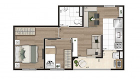 Apartamento com 2 Quartos à Venda, 41 m² em Vila Isa - São Paulo