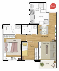 Apartamento com 2 Quartos à Venda, 54 m² em Casa Branca - Santo André