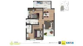 Imóvel com 2 Quartos à Venda, 56 m² em São Sebastião - Hortolândia