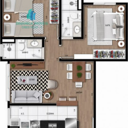 Apartamento com 2 Quartos à Venda, 53 m² em Jardim Nossa Senhora Da Penha - Hortolândia