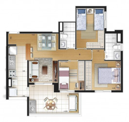 Apartamento com 2 Quartos à Venda, 56 m² em Vila Prudente - São Paulo