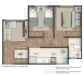 Imóvel com 2 Quartos à Venda, 41 m² em Guaratiba - Rio De Janeiro