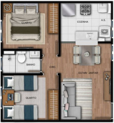 Apartamento com 2 Quartos à Venda, 43 m² em Jardim City - Guarulhos