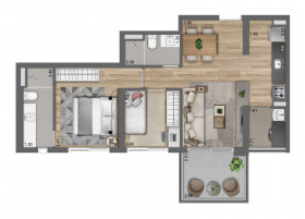 Apartamento com 2 Quartos à Venda, 52 m² em Pinheiros - São Paulo