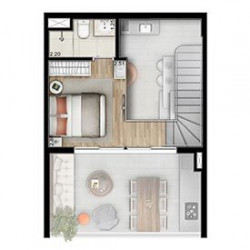 Apartamento com 2 Quartos à Venda, 57 m² em Pinheiros - São Paulo