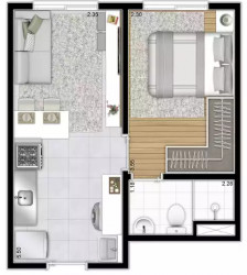 Apartamento com 1 Quarto à Venda, 27 m² em Chácara Santo Antônio (zona Sul) - São Paulo