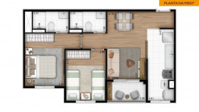 Apartamento com 2 Quartos à Venda, 54 m² em Cambuci - São Paulo